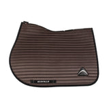 Sublime striped jumping saddle pad in suede