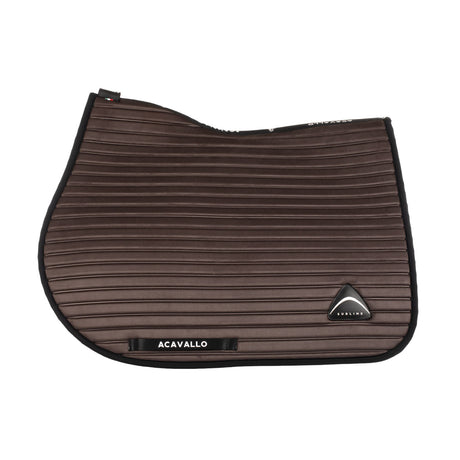 Sublime striped jumping saddle pad in suede