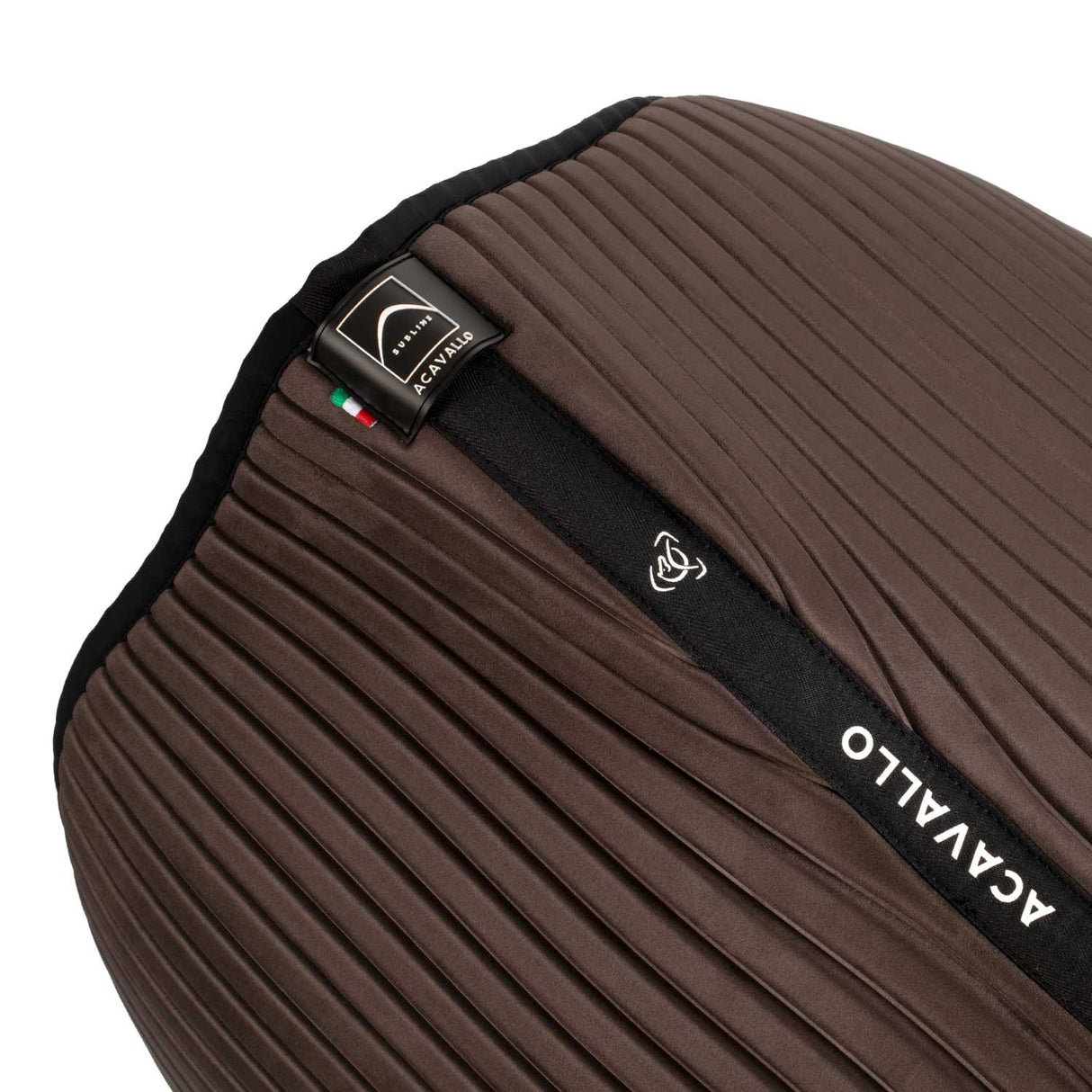 Sublime striped jumping saddle pad in suede