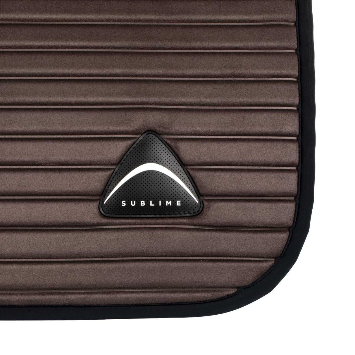 Sublime striped jumping saddle pad in suede