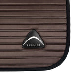 Sublime striped jumping saddle pad in suede