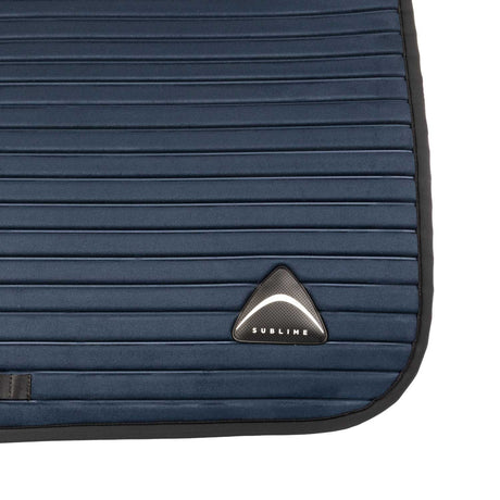 Sublime striped jumping saddle pad in suede