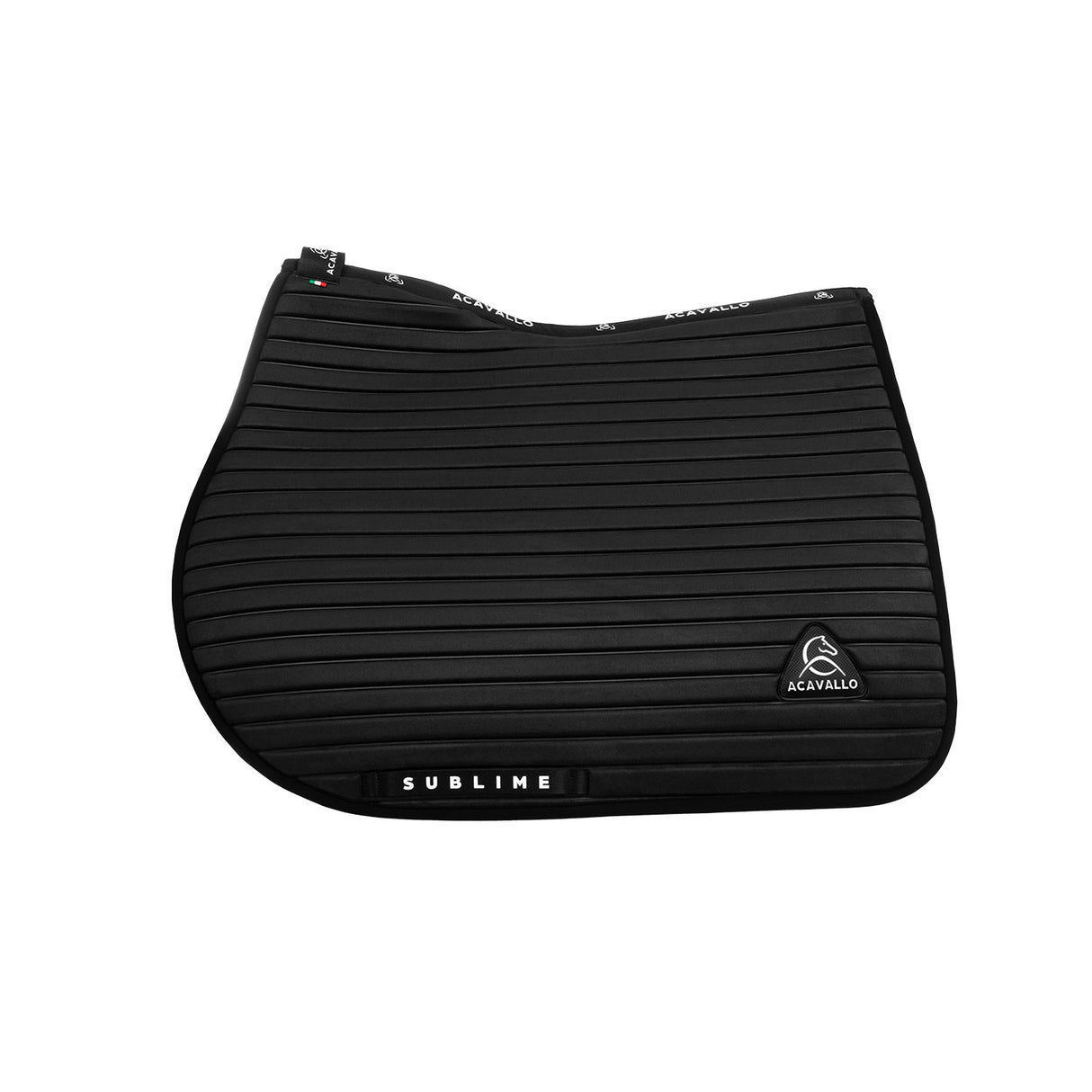 Sublime striped jumping saddle pad in technical fabric