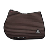 Sublime striped jumping saddle pad in technical fabric