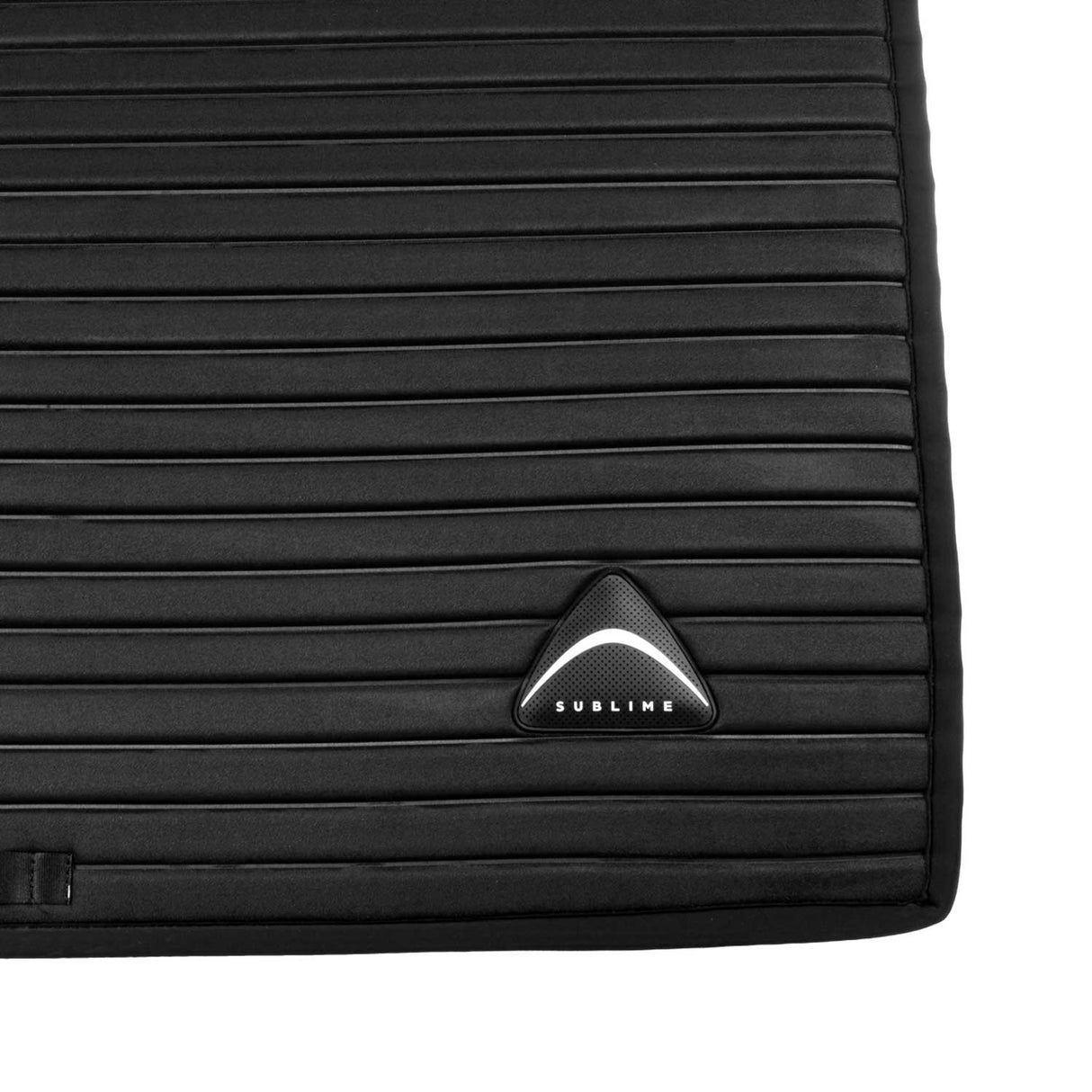 Sublime striped dressage saddle pad in technical fabric