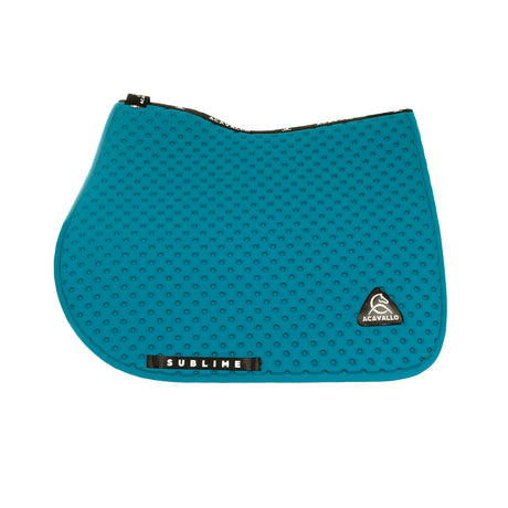 Acavallo Point Jumping Saddle Pad #colour_green