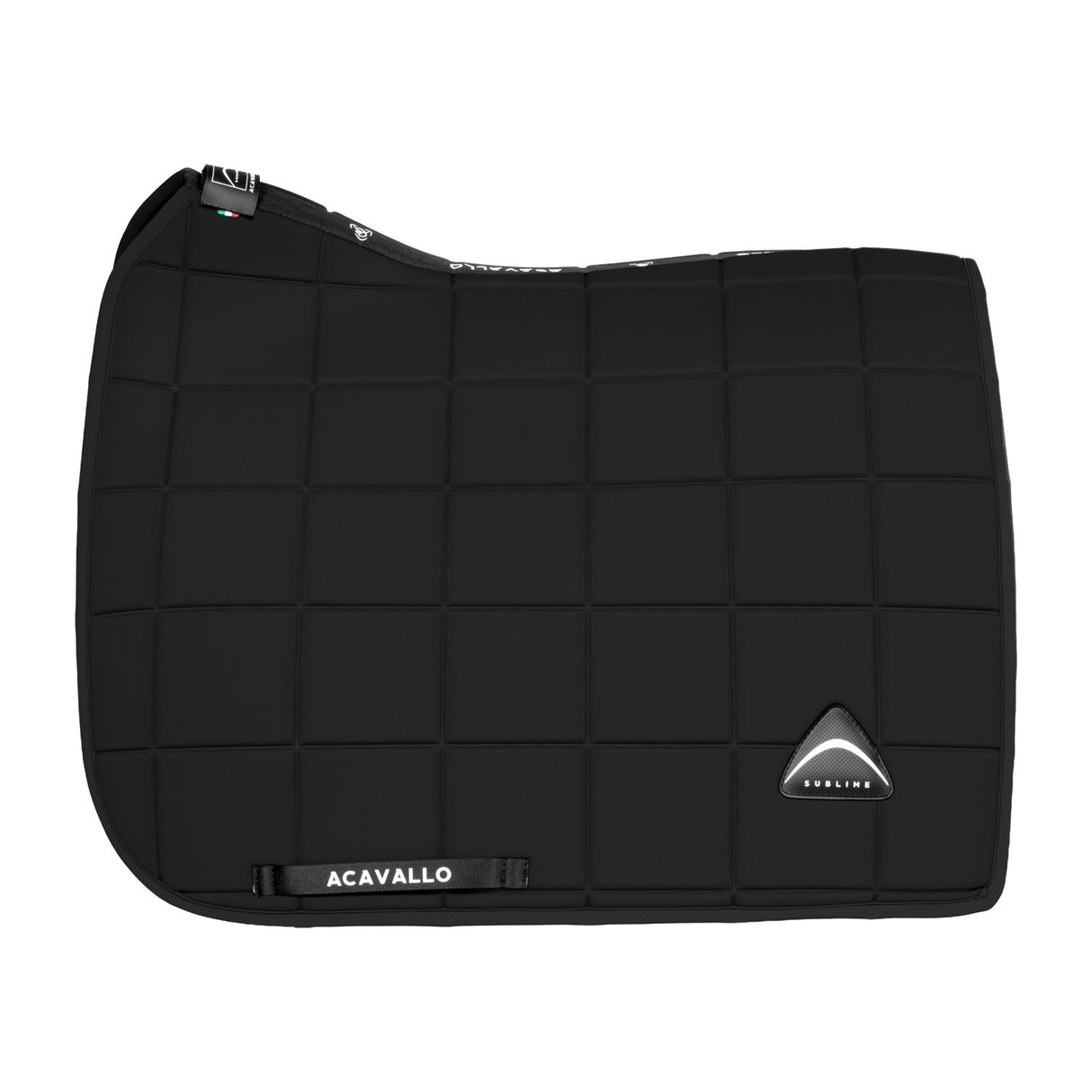 Sublime square dressage saddle pad in technical fabric