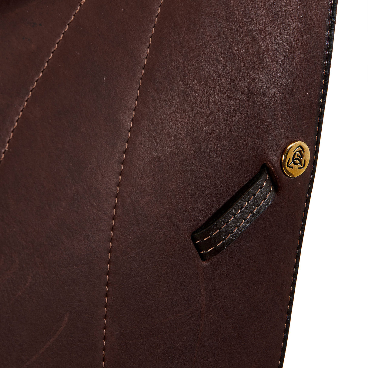 Acavallo Firenze Jumping Saddle Wooden Tree Double Leather #colour_brown
