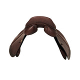 Acavallo Firenze Jumping Saddle Wooden Tree Double Leather #colour_brown