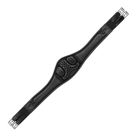 Acavallo Anatomical Jumping Girth Calfskin #colour_black