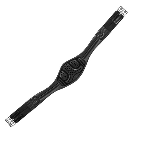 Acavallo Anatomical Jumping Girth Leather #colour_black