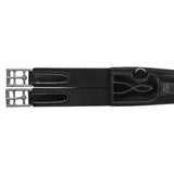 Acavallo Anatomical Jumping Girth Leather #colour_black