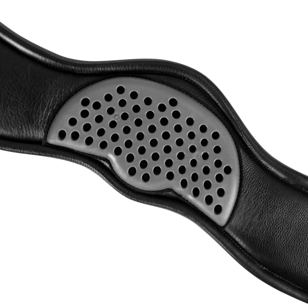 Anatomical dressage girth leather