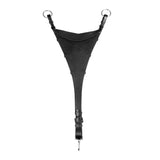 Adjustable leather bib martingale attachment