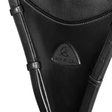 Adjustable leather bib martingale attachment