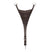 Adjustable leather bib martingale attachment