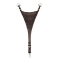 Adjustable leather bib martingale attachment