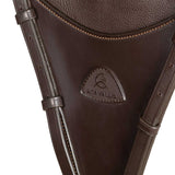 Adjustable leather bib martingale attachment