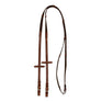 Acavallo Nylon Reins Leather Loops #colour_cognac