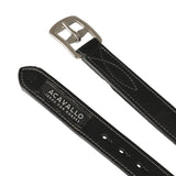 Calfskin stirrup leathers internal reinforcement