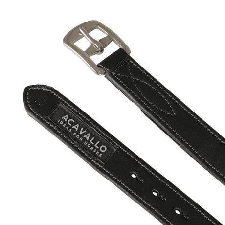 Calfskin stirrup leathers internal reinforcement