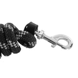 Braided lead rope leather ends