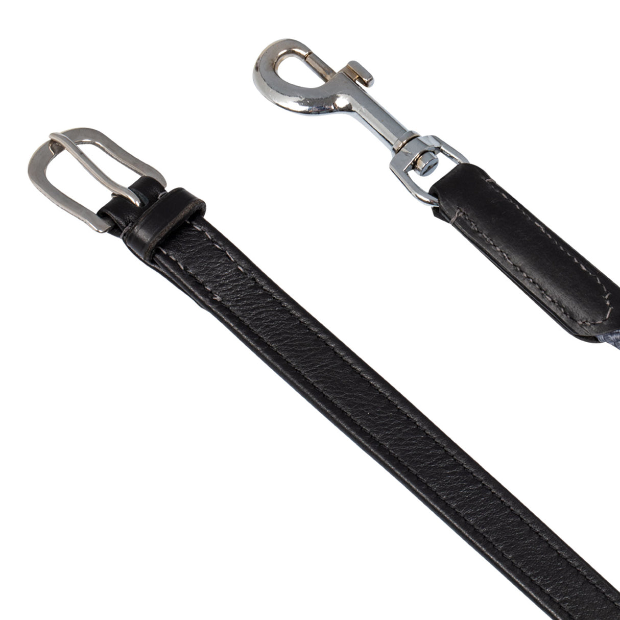 Acavallo Draw Reins Tubular Nylon #colour_black