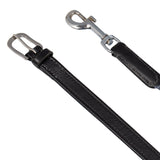 Acavallo Draw Reins Tubular Nylon #colour_black
