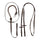 Acavallo Thiedemann Reins Tubular Nylon #colour_brown