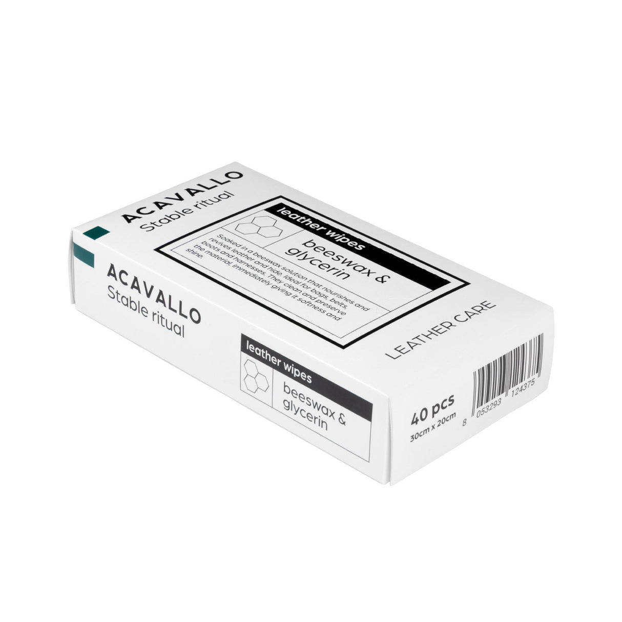 Beeswax leather wipes 40 pcs.