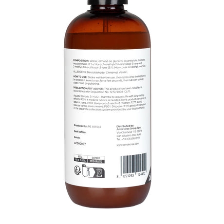 Almond leather soap 500ml (glycerin)