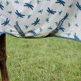 Horseware Ireland Amigo Bug Rug Fly Sheet #colour_dragonfly-print-silver-blue-sage