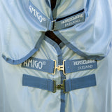 Horseware Ireland Amigo Integrated Fly Sheet #colour_heather-blue-blue-silver
