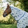Horseware Ireland Amigo Bug Rug Hood #colour_dragonfly-print-silver-blue-sage