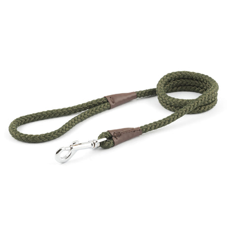 Ancol Heritage Rope Lead #colour_green