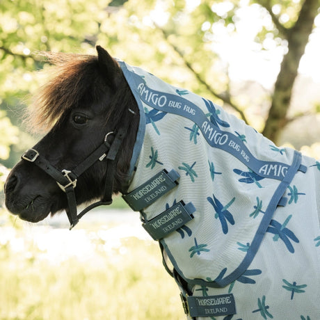 Horseware Ireland Amigo Petite Bug Rug #colour_dragonfly-print-silver-blue-sage