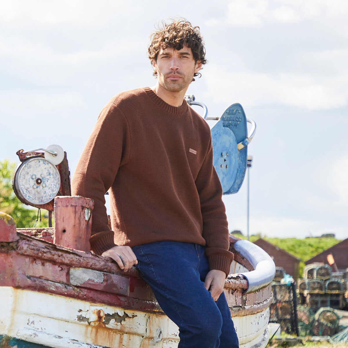 Men's Journeyman Knit Jumper - Nutmeg