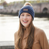 Heritage Fine Knit Bobble Hat - Tarn