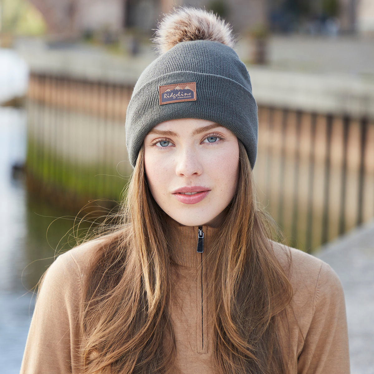 Heritage Fine Knit Bobble Hat - Moss