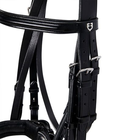 Leather dressage bridle