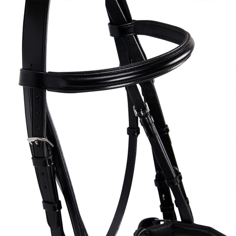 Leather dressage bridle