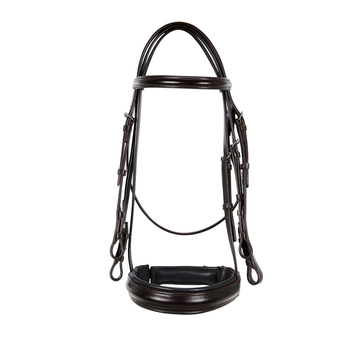 Leather dressage bridle