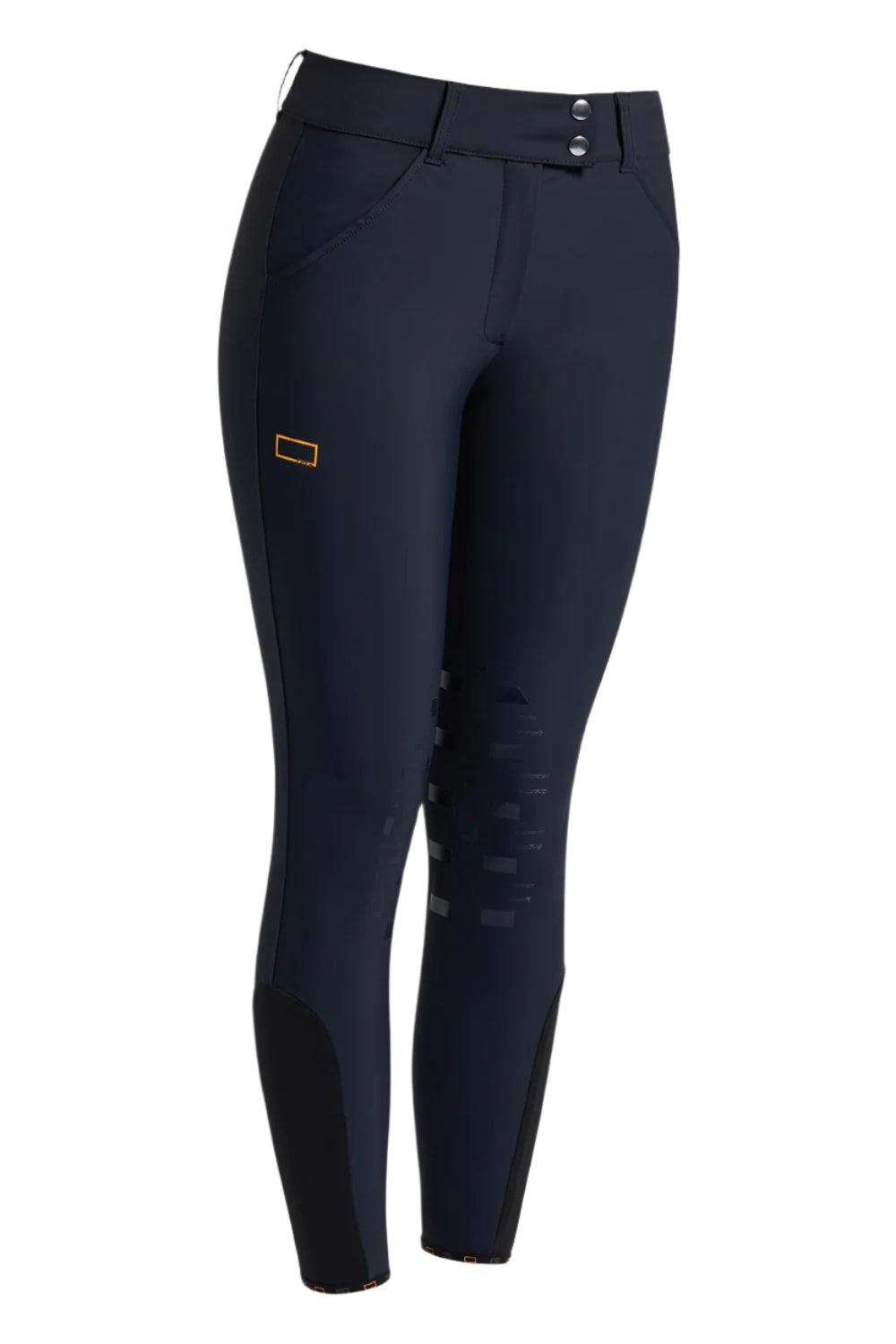 Rider's Gene High Waist Women's Knee Grip Breeches #colour_navy