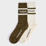 Toggi Christie Womens 2 Pack Crew Socks #colour_khacki