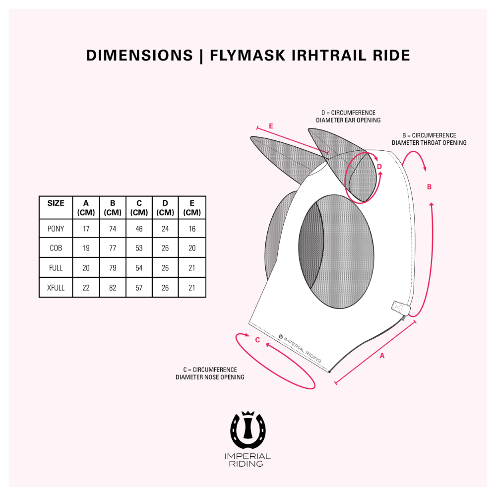 Imperial Riding Trail Ride Fly Mask With Nose