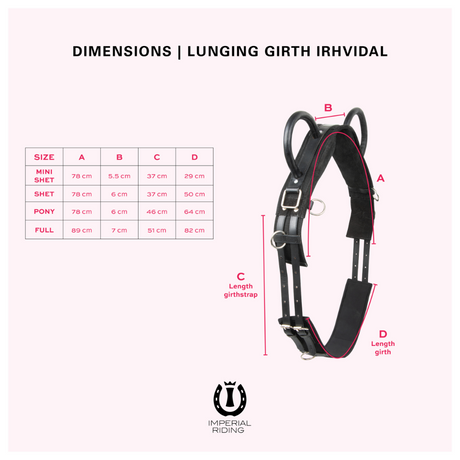 Imperial Riding Vidal Lunging Girth #colour_black