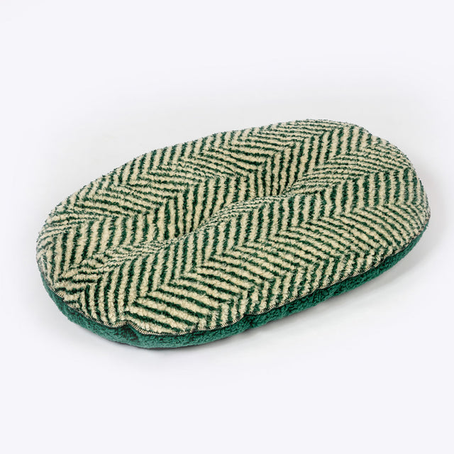 Danish Design Green Herringbone Fleece Quilted Mattress #colour_green