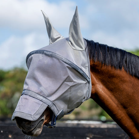 Horseware Ireland Rambo Flymask Plus #colour_silver-titanium-grey-silver