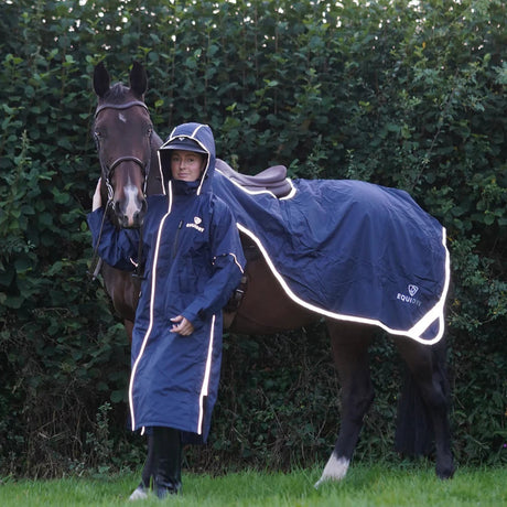 EQUIDRY Women's Thin Fleece Reflective Evolution #colour_navy