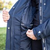 EQUIDRY Girl's Bronte Riding Coat with Removable Hood #colour_navy